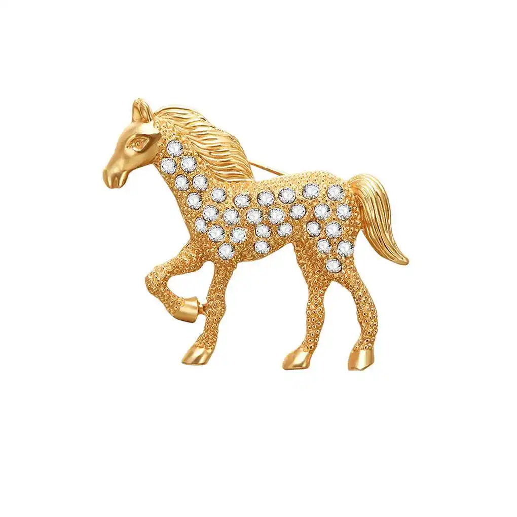 Elegant Horse Rhinestone Brooch Pin Crystal Animal Breastpin Male Female Clothes Decoration Jewelry
Elegant Horse Rhinestone Brooch Pin Crystal Animal Breastpin Male Female Clothes Decoration Jewelry