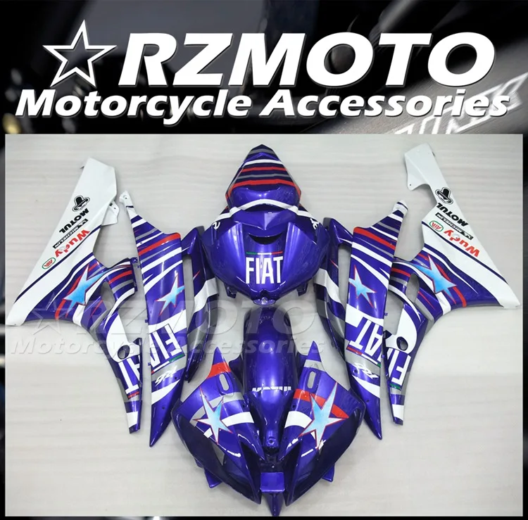 Injection Mold New ABS Whole Fairings Kits fit for YAMAHA YZF-R6 2006 2007 YZF R6 06 07 Bodywork set Blue FIAT
Injection Mold New ABS Whole Fairings Kits fit for YAMAHA YZF-R6 2006 2007 YZF R6 06 07 Bodywork set Blue FIAT