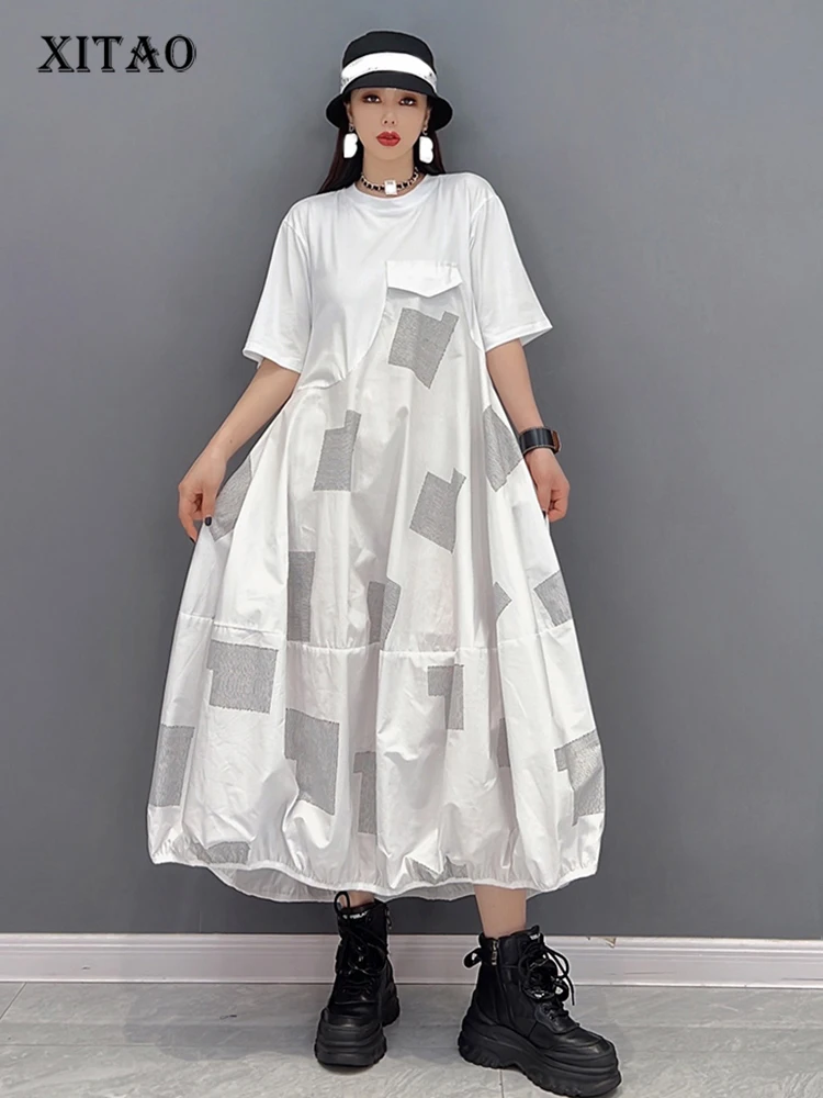 XITAO Print Pleated Dress Women Korea 2022 Summer New Arrival Personality Fashion Loose O-neck Short Sleeve Dress WMD5590
XITAO Print Pleated Dress Women Korea 2022 Summer New Arrival Personality Fashion Loose O-neck Short Sleeve Dress WMD5590