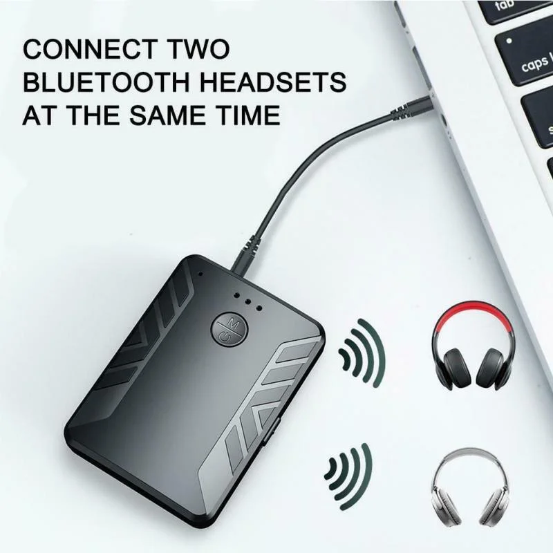 2 In 1 Bluetooth 5.0 Adapter Receiver Transmitter For Headphones Connect Two Bluetooth Headsets Stereo Audio 3.5mm AUX T19
2 In 1 Bluetooth 5.0 Adapter Receiver Transmitter For Headphones Connect Two Bluetooth Headsets Stereo Audio 3.5mm AUX T19