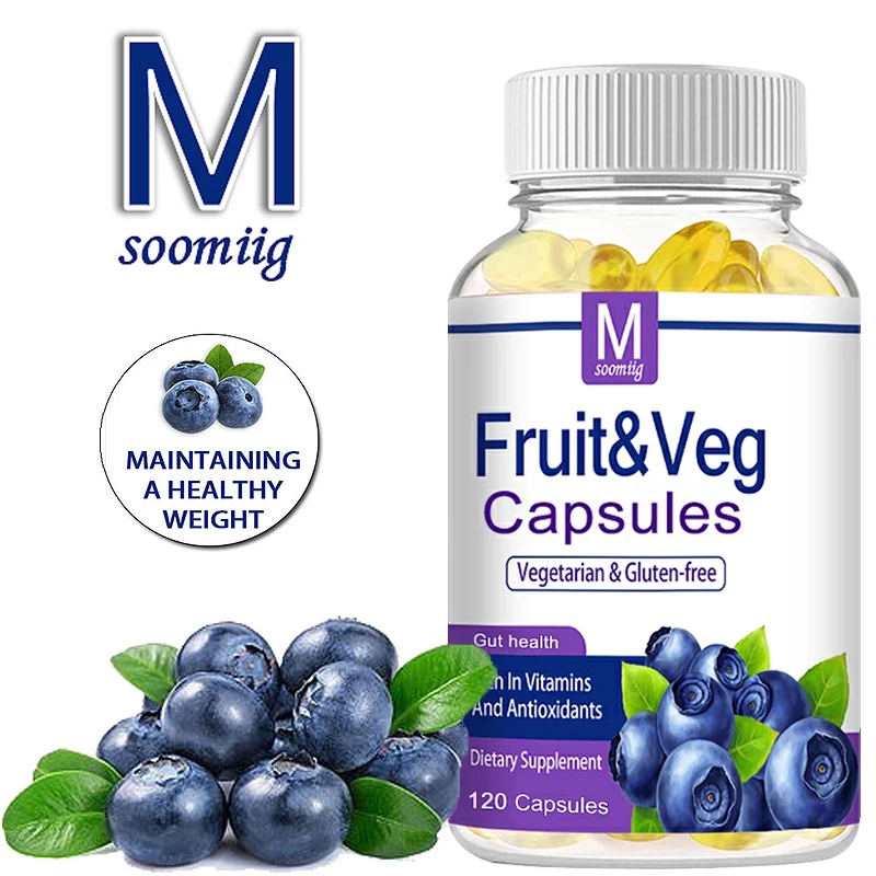 Natural Fruit and Vegetable Capsules, Vitamin and Mineral Supplements, Boost Immunity, Strengthen Bones, Improve Digestion
Natural Fruit and Vegetable Capsules, Vitamin and Mineral Supplements, Boost Immunity, Strengthen Bones, Improve Digestion