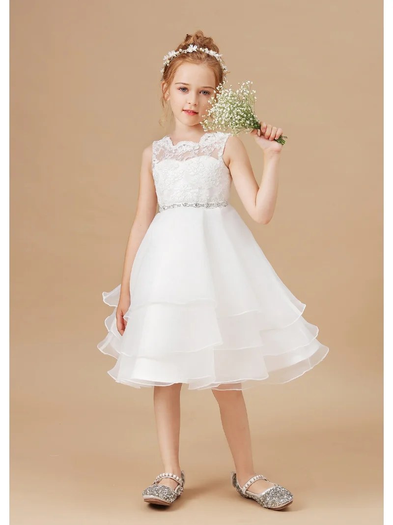 Flower Girl Dresses O-Neck Sleeveless Knee-Length Ball Gown Princess Bridemaid Dresses for Wedding Party Formal Occasions
Flower Girl Dresses O-Neck Sleeveless Knee-Length Ball Gown Princess Bridemaid Dresses for Wedding Party Formal Occasions