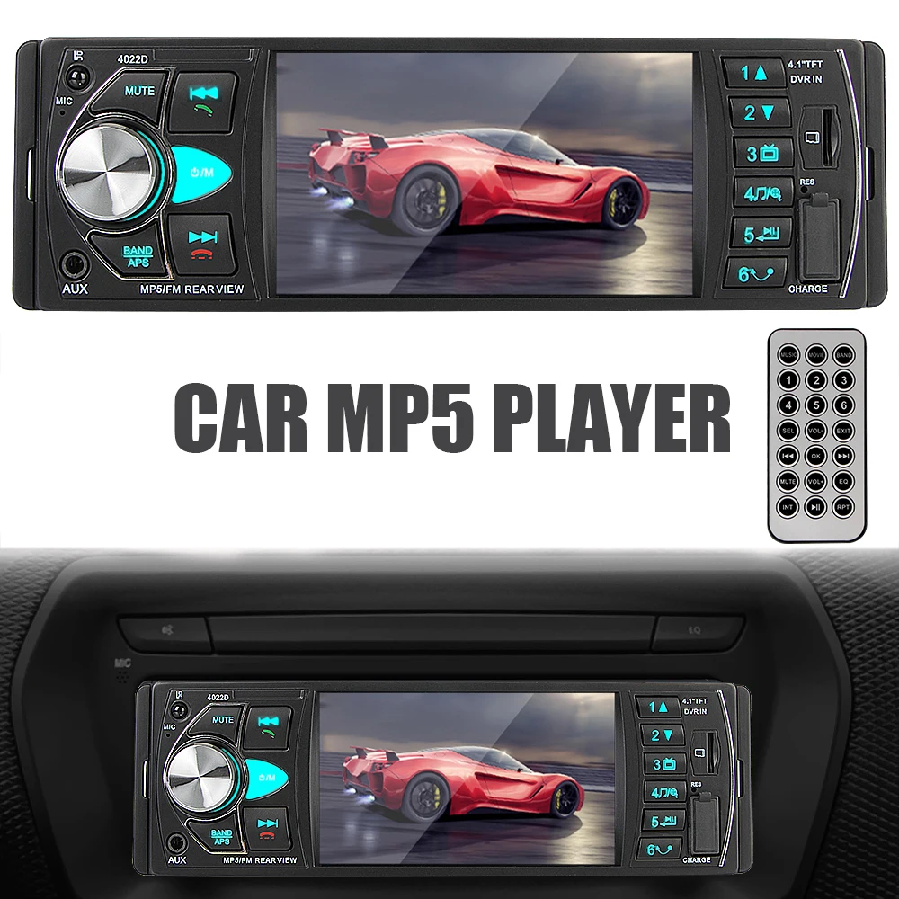 USB TF карта Bluetooth FM-приемник 4,1 дюймов AUX вход автомобильное радио Универсальный громкой связи 1 Din мультимедийный плеер
USB TF карта Bluetooth FM-приемник 4,1 дюймов AUX вход автомобильное радио Универсальный громкой связи 1 Din мультимедийный плеер