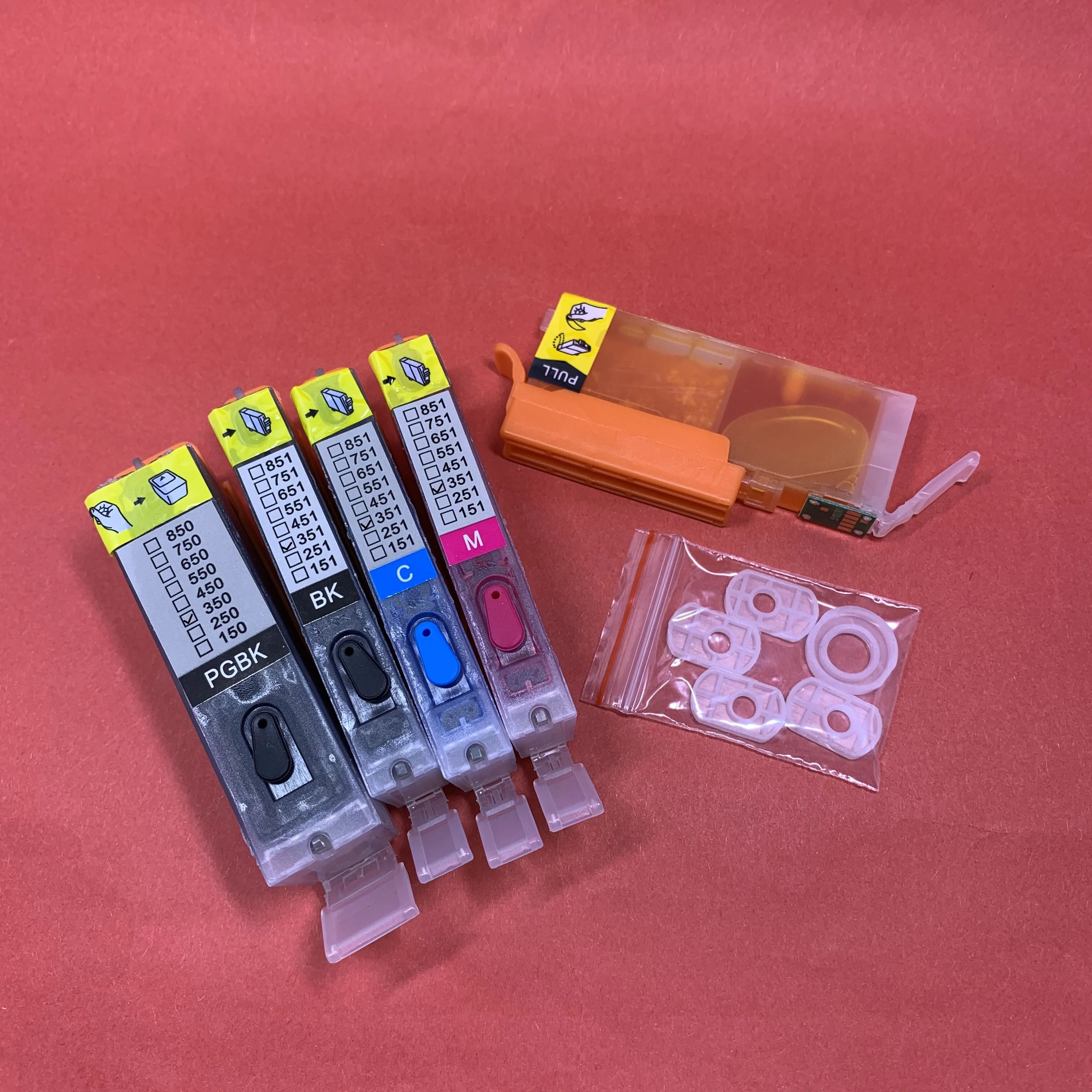 5PCS Full Dye Ink Refillable Cartridge BCI-350XL BCI-350 CLI-351 for Canon PIXUS MG5430 MG6330 MG5530 MG5630 MG6530 MG6730
5PCS Full Dye Ink Refillable Cartridge BCI-350XL BCI-350 CLI-351 for Canon PIXUS MG5430 MG6330 MG5530 MG5630 MG6530 MG6730