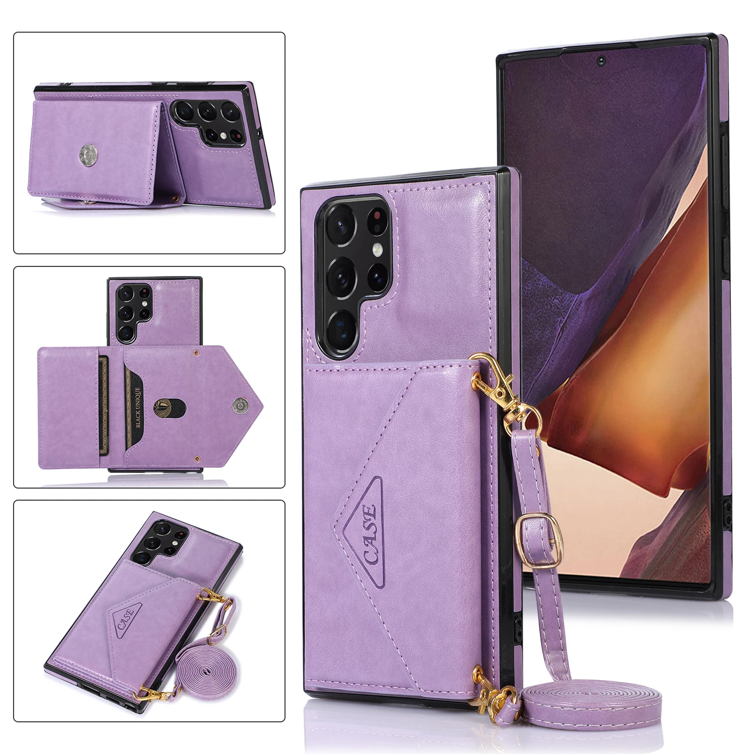 Leather Protect Phone Case for Samsung Galaxy S22 S21 FE S20 Ultra S10 Plus Note 20 10 Wallet Card Pocket Shockproof Back Cover
Leather Protect Phone Case for Samsung Galaxy S22 S21 FE S20 Ultra S10 Plus Note 20 10 Wallet Card Pocket Shockproof Back Cover