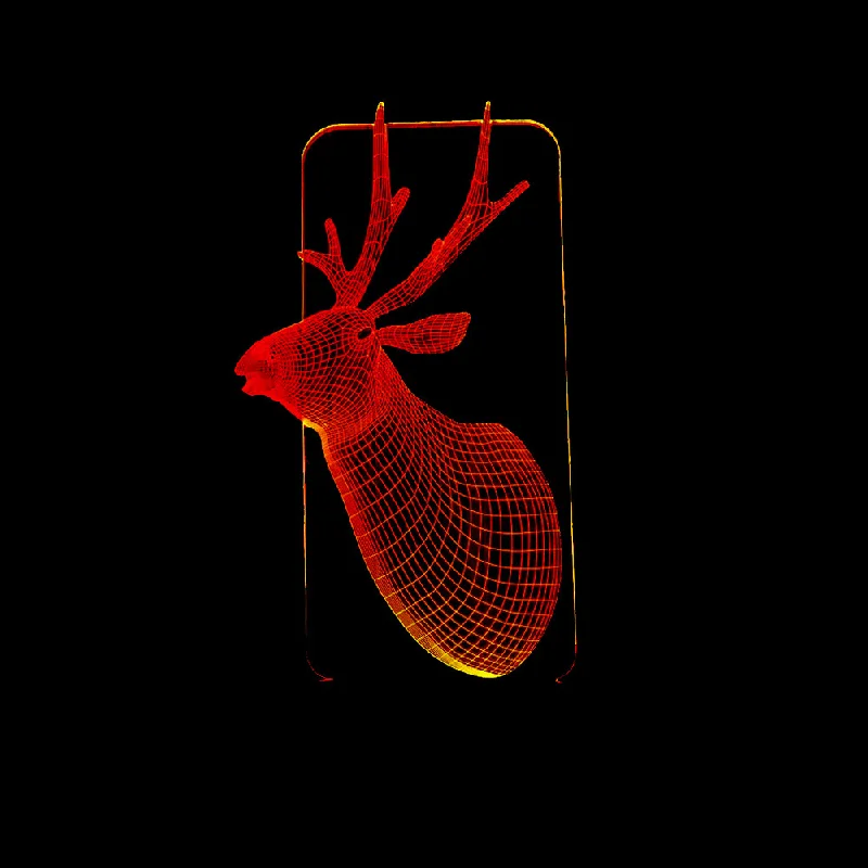 Elk Color Transformation 3D Acrylic Christmas Decorations Lamp New Year Home Furnishing Decoration Led Lights for Room
Elk Color Transformation 3D Acrylic Christmas Decorations Lamp New Year Home Furnishing Decoration Led Lights for Room