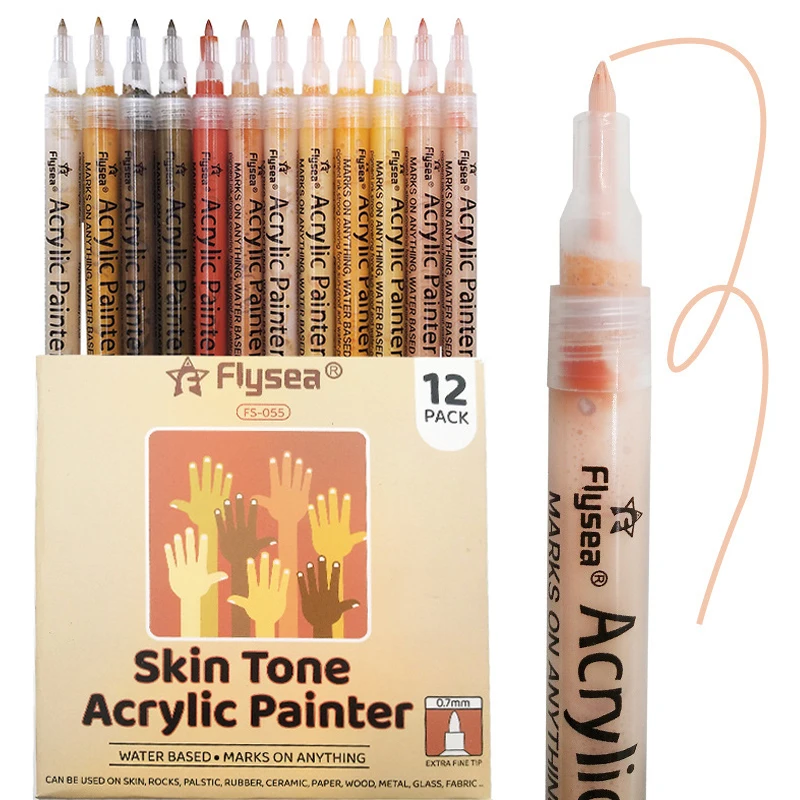 12/18 Colors Acrylic Pen Acrylic Paint Marker Pen 0.7mm Tip for Rock Painting Mug Ceramic Glass Wood Fabric Painting Quick Dry
12/18 Colors Acrylic Pen Acrylic Paint Marker Pen 0.7mm Tip for Rock Painting Mug Ceramic Glass Wood Fabric Painting Quick Dry
