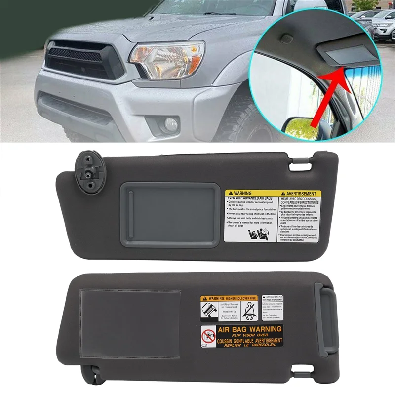 Car Sun Visor Gray Pair Left Right Driver Passenger Set for Toyota Tacoma 2005-2015
Car Sun Visor Gray Pair Left Right Driver Passenger Set for Toyota Tacoma 2005-2015
