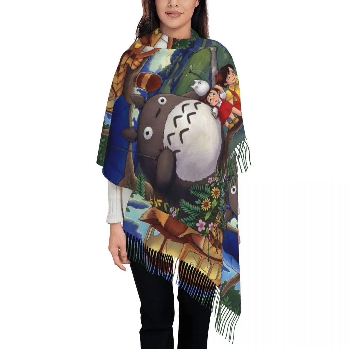 Женская зимняя теплая шаль, большой мягкий шарф Miyazaki Hayao Тоторо из японского аниме, шарфы
Женская зимняя теплая шаль, большой мягкий шарф Miyazaki Hayao Тоторо из японского аниме, шарфы