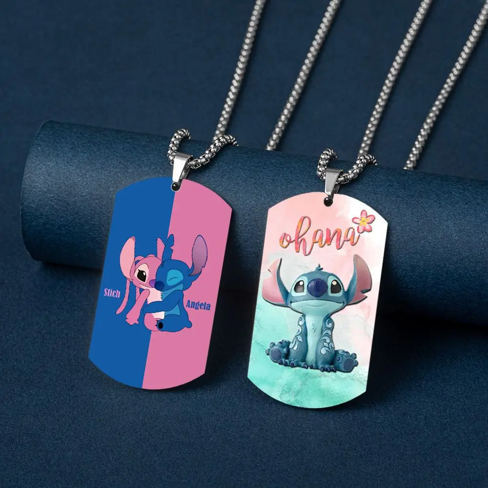 Disney Lilo and Stitch Necklace Anime Figure Stitch Colorful Stainless Steel Pendant Couple Necklace Boys Girls Jewelry Gifts
Disney Lilo and Stitch Necklace Anime Figure Stitch Colorful Stainless Steel Pendant Couple Necklace Boys Girls Jewelry Gifts