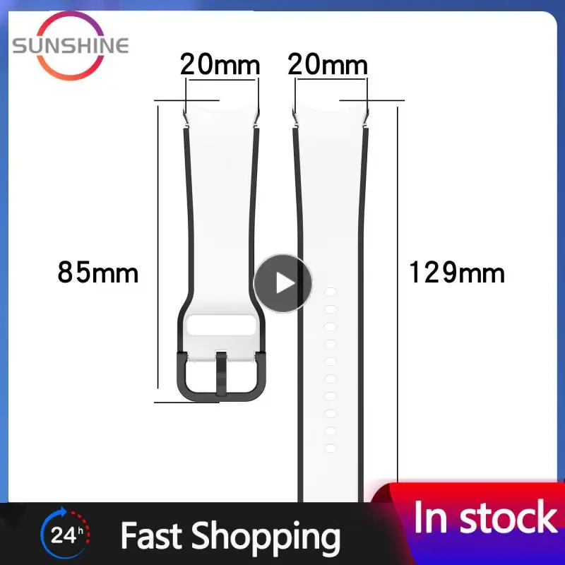 Watch Accessories Soft Silicone Strap Replaceable Strap For Galaxy Watch 4 Classic 42 46mm Breathable Watchband Sweat-proof
Watch Accessories Soft Silicone Strap Replaceable Strap For Galaxy Watch 4 Classic 42 46mm Breathable Watchband Sweat-proof