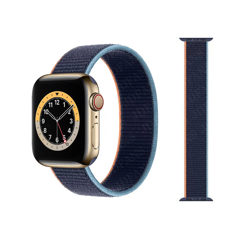 Solo Loop Nylon Soft Breathable Strap For Apple Watch band 44mm 40mm 38mm 42mm Elastic Bracelet for iWatch Series 6 SE 5 4 3
Solo Loop Nylon Soft Breathable Strap For Apple Watch band 44mm 40mm 38mm 42mm Elastic Bracelet for iWatch Series 6 SE 5 4 3