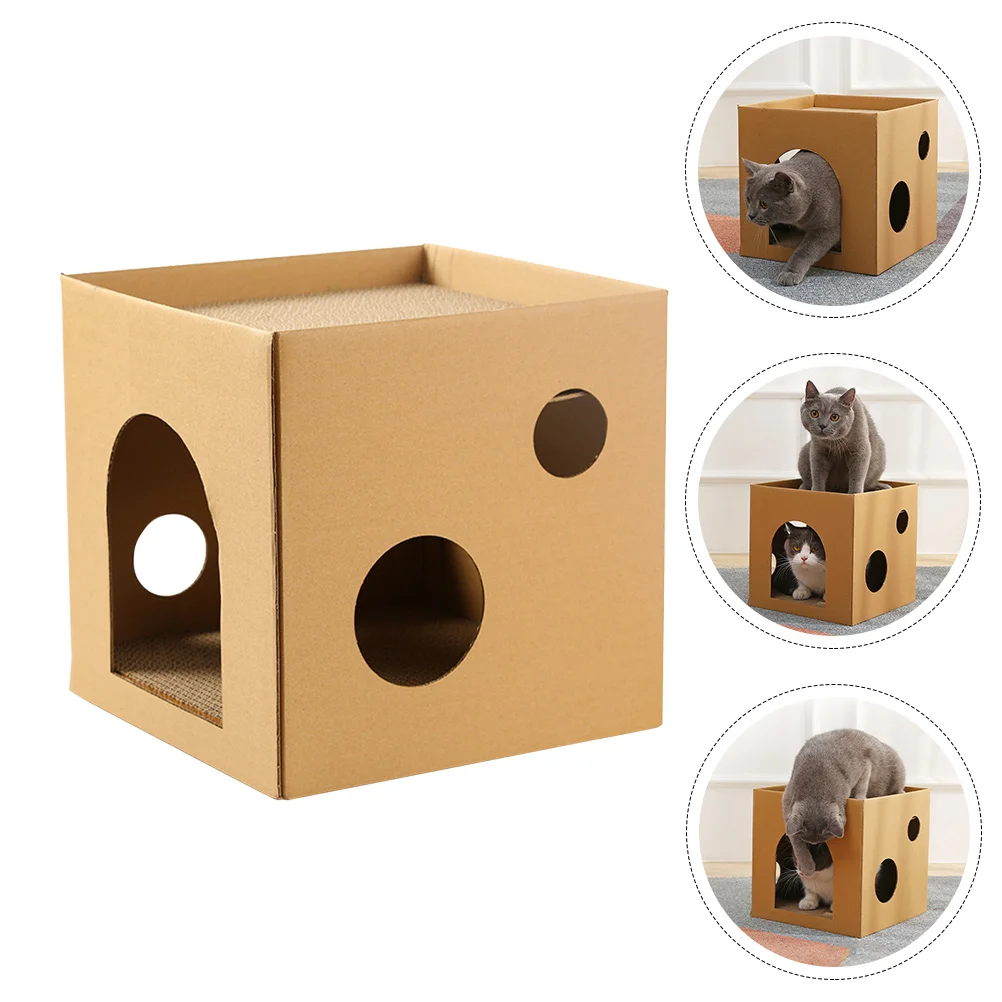 Cat House Cardboard Scratcher Scratching Indoor Houses Cats Box Kitten Pad Scratch Toy Rabbit Hideout Board Corrugated Hideaway
Cat House Cardboard Scratcher Scratching Indoor Houses Cats Box Kitten Pad Scratch Toy Rabbit Hideout Board Corrugated Hideaway