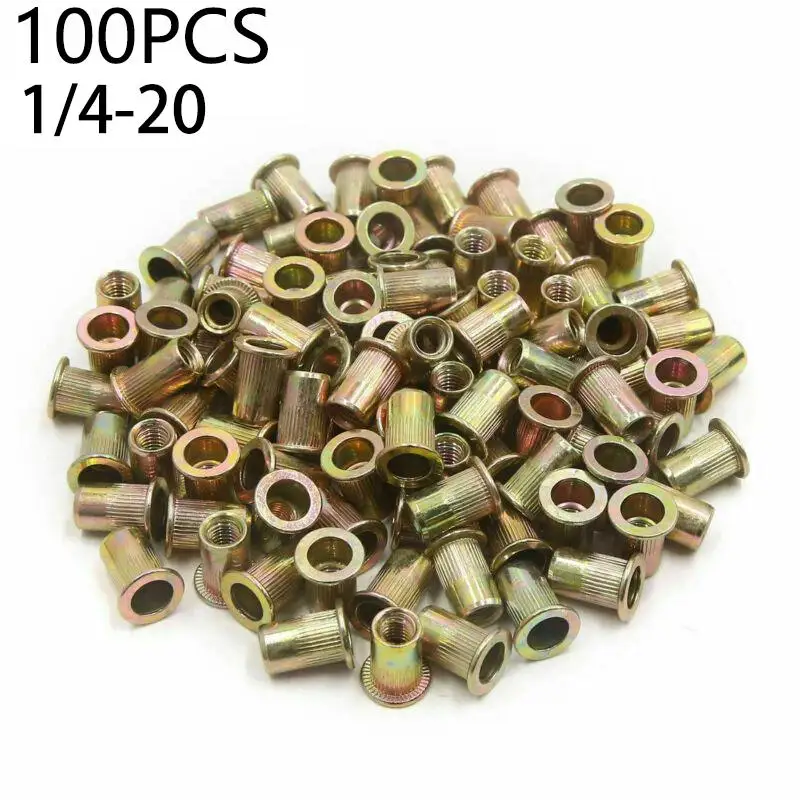 100 шт. стальные фланцевые гайки, заклепки, гайки, гайки, 10-24 1/4-20 10-32 6-32 8-32, многоразмерные заклепочные гайки, набор в ассортименте
100 шт. стальные фланцевые гайки, заклепки, гайки, гайки, 10-24 1/4-20 10-32 6-32 8-32, многоразмерные заклепочные гайки, набор в ассортименте