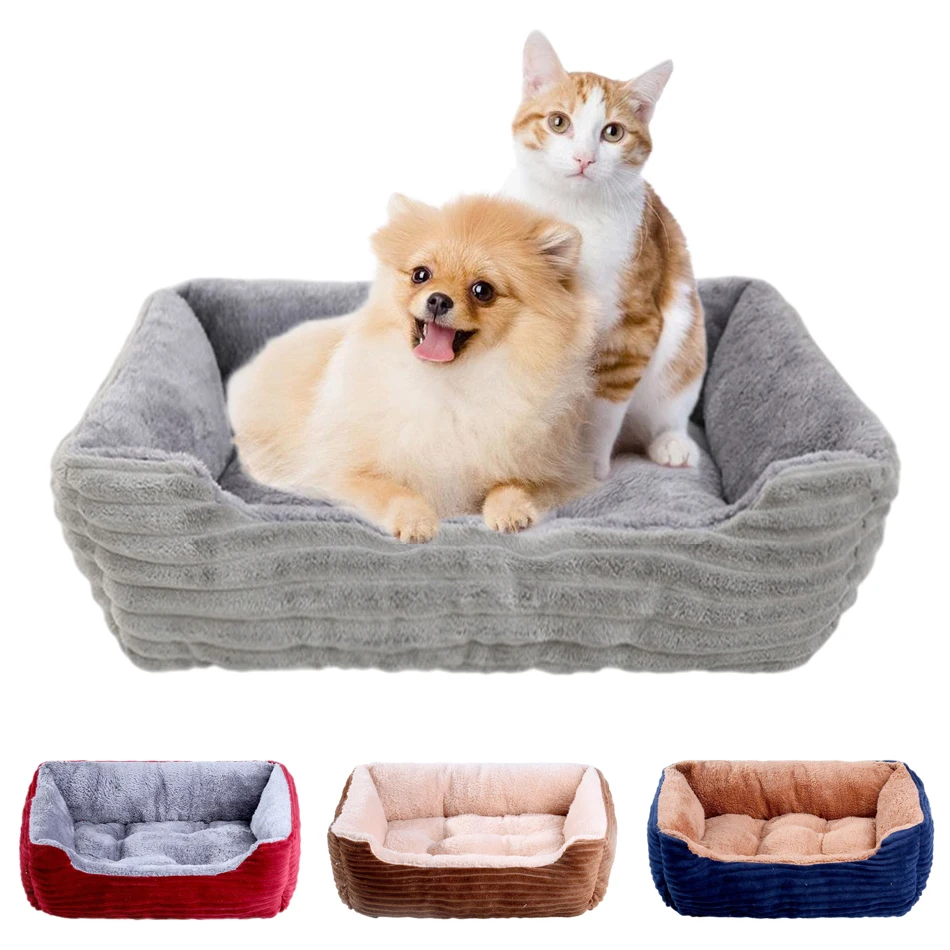 Pet Cat Dog Bed Cushion Square Soft Plush Kennel Dog Bed for Small Medium Dogs Cat Puppy Accessories Pet Sleep House Waterproof
Pet Cat Dog Bed Cushion Square Soft Plush Kennel Dog Bed for Small Medium Dogs Cat Puppy Accessories Pet Sleep House Waterproof