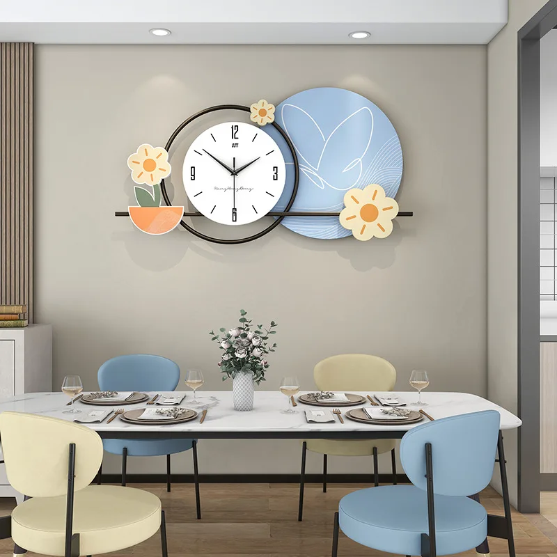 

Creative Large Landscape Wall Clock, Wall Art, Restaurant Porch, Home Decor, Decorated Wall Clock for Living Room