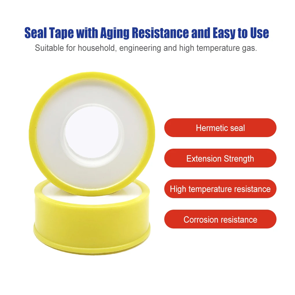 

Seal Tape Aging Resistance Good Elasticity Pneumatic Sealing Belt Easy to Use Wide Compatibility Water Pipe Tape for Home