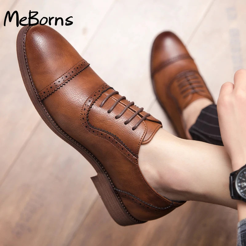 Men Oxford Leather Dress Shoes fashion business wedding party shoes men Brogue Lace Up brogue Flats Male Casual Shoes men
Men Oxford Leather Dress Shoes fashion business wedding party shoes men Brogue Lace Up brogue Flats Male Casual Shoes men