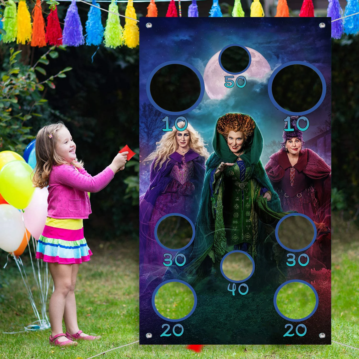 Disney Hocus Pocus Toss Game Banner with Bean Bags for Kids Adults Halloween Party Supplies Activities Party Decoration Supplies
Disney Hocus Pocus Toss Game Banner with Bean Bags for Kids Adults Halloween Party Supplies Activities Party Decoration Supplies