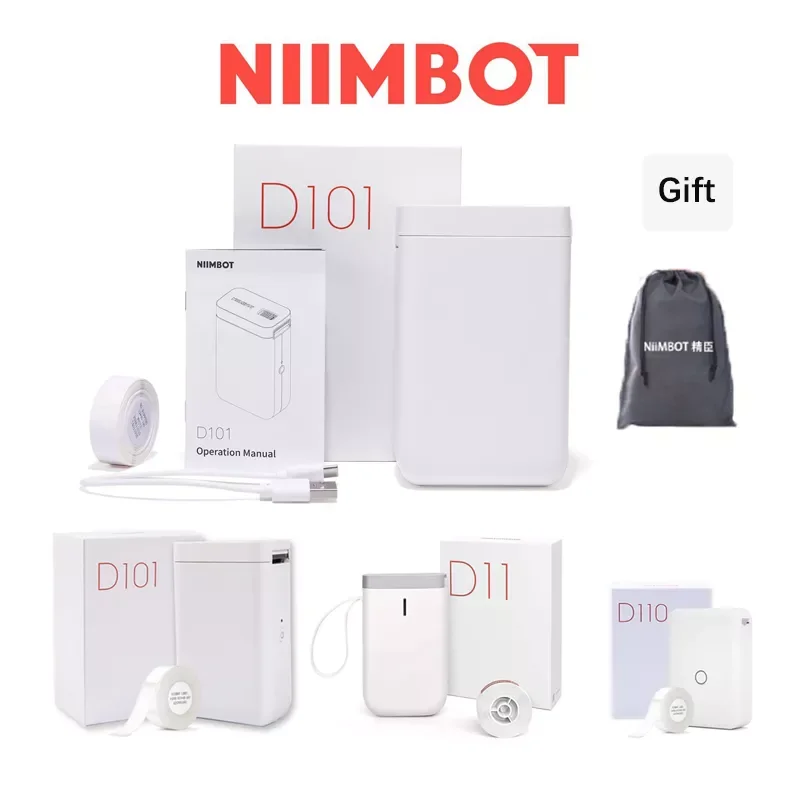 Niimbot D101 D11 D110 Niimbot Mini Thermal Label Sticker Printer Inkless Portable Pocket Label Maker for Mobile Phone Machine
Niimbot D101 D11 D110 Niimbot Mini Thermal Label Sticker Printer Inkless Portable Pocket Label Maker for Mobile Phone Machine