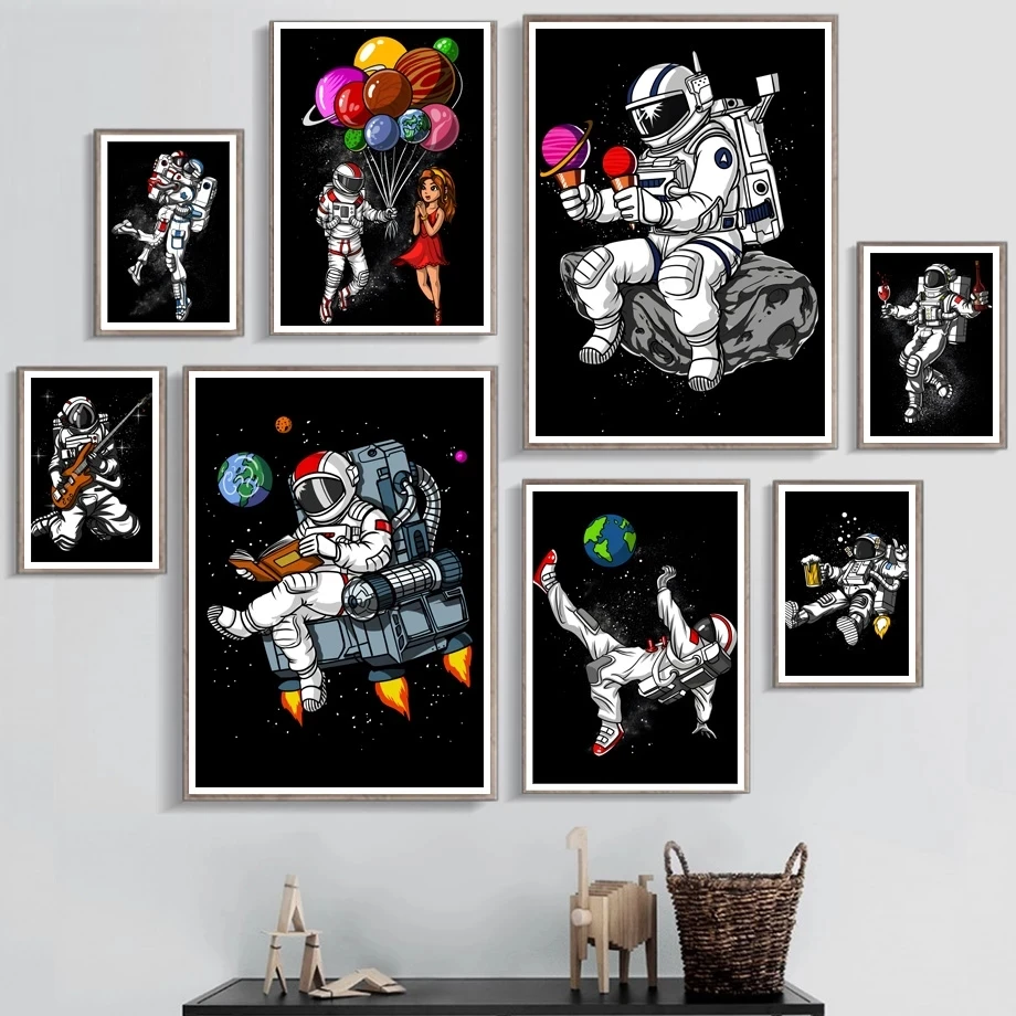 Abstract Astronaut Read Football Guitar Wall Art Canvas Painting Nordic Posters And Prints Wall Pictures For Living Room Decor
Abstract Astronaut Read Football Guitar Wall Art Canvas Painting Nordic Posters And Prints Wall Pictures For Living Room Decor