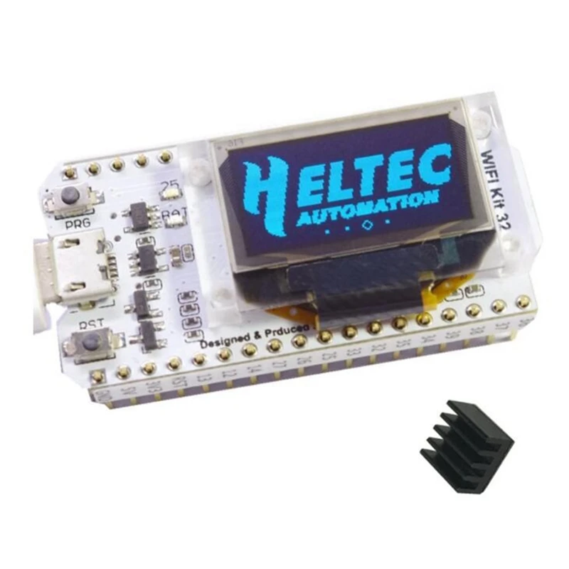 H ELTEC AUTOMATION WIFI ESP32 Development Board 0.96 Inch Blue OLED Display Internet Of Things For Arduino With Heat Sink
H ELTEC AUTOMATION WIFI ESP32 Development Board 0.96 Inch Blue OLED Display Internet Of Things For Arduino With Heat Sink
