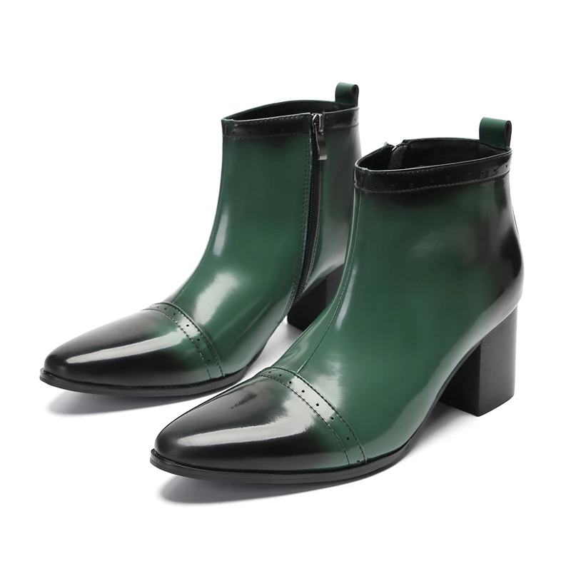 Botas 2023 Patent Leather Pointed Toe Male Dress Shoes Prom Party Ankle Boots Plus Size 38-47 Man Zipper High Heels Short Boots
Botas 2023 Patent Leather Pointed Toe Male Dress Shoes Prom Party Ankle Boots Plus Size 38-47 Man Zipper High Heels Short Boots