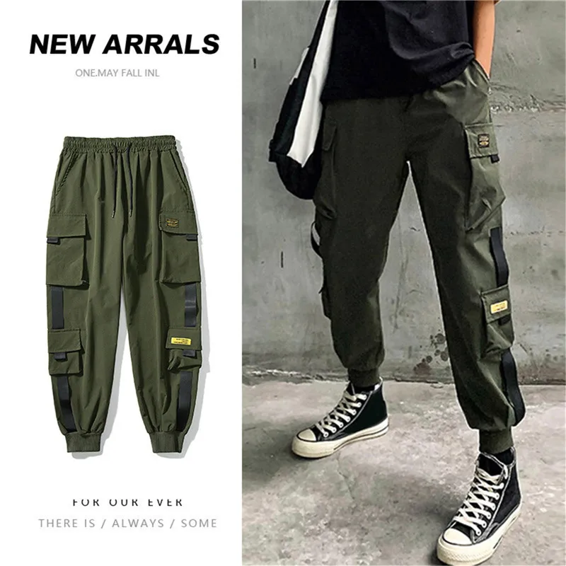 Men Cargo Pants Black Ribbon Pocket Jogger Girls Hip-Hop Streetwear Unisex Harajuku Pants Punk Females Trousers Harem Pants
Men Cargo Pants Black Ribbon Pocket Jogger Girls Hip-Hop Streetwear Unisex Harajuku Pants Punk Females Trousers Harem Pants