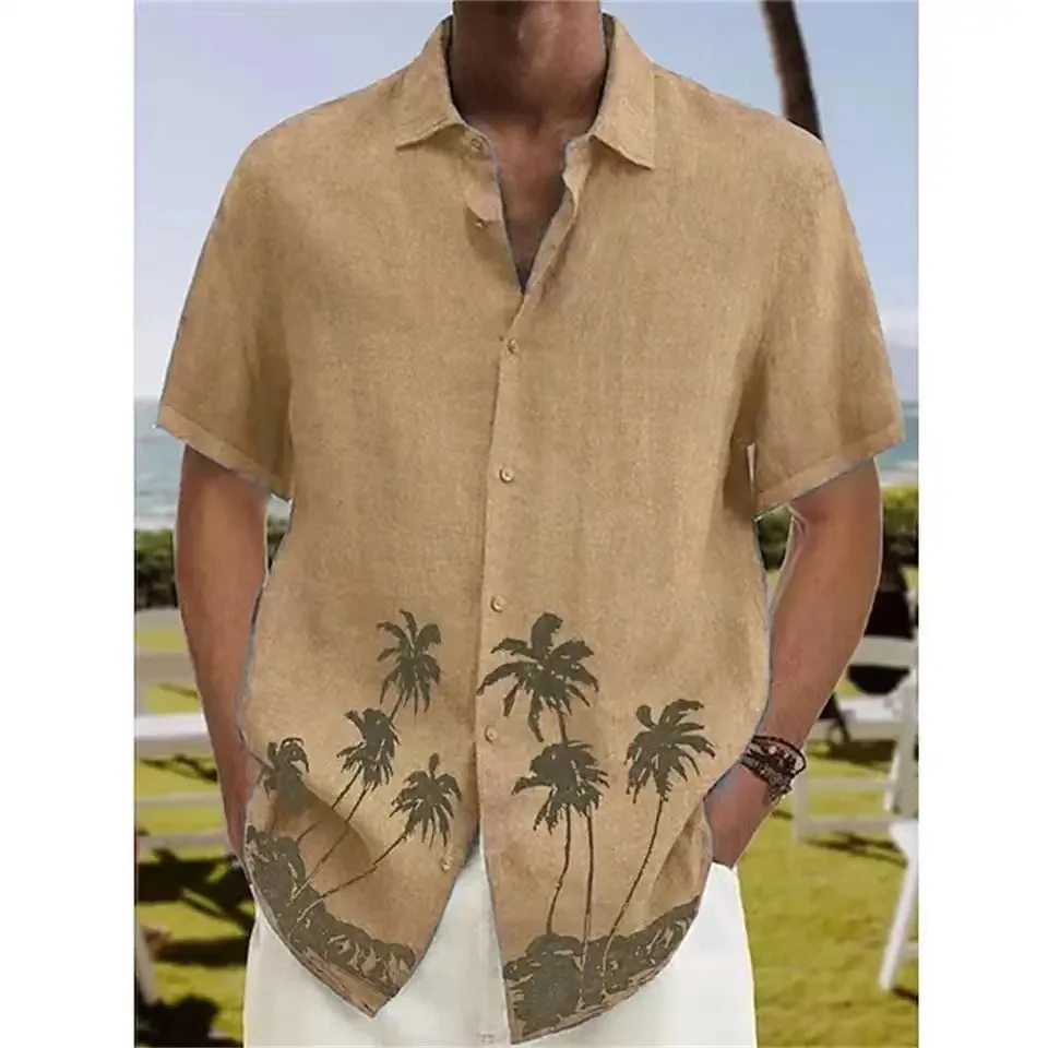 Summer Shirt For Men Hawaii Shirts Oversized Short-sleeved Tops Men's Camisas Masculinos Original Spring New Fashion Clothing
Summer Shirt For Men Hawaii Shirts Oversized Short-sleeved Tops Men's Camisas Masculinos Original Spring New Fashion Clothing