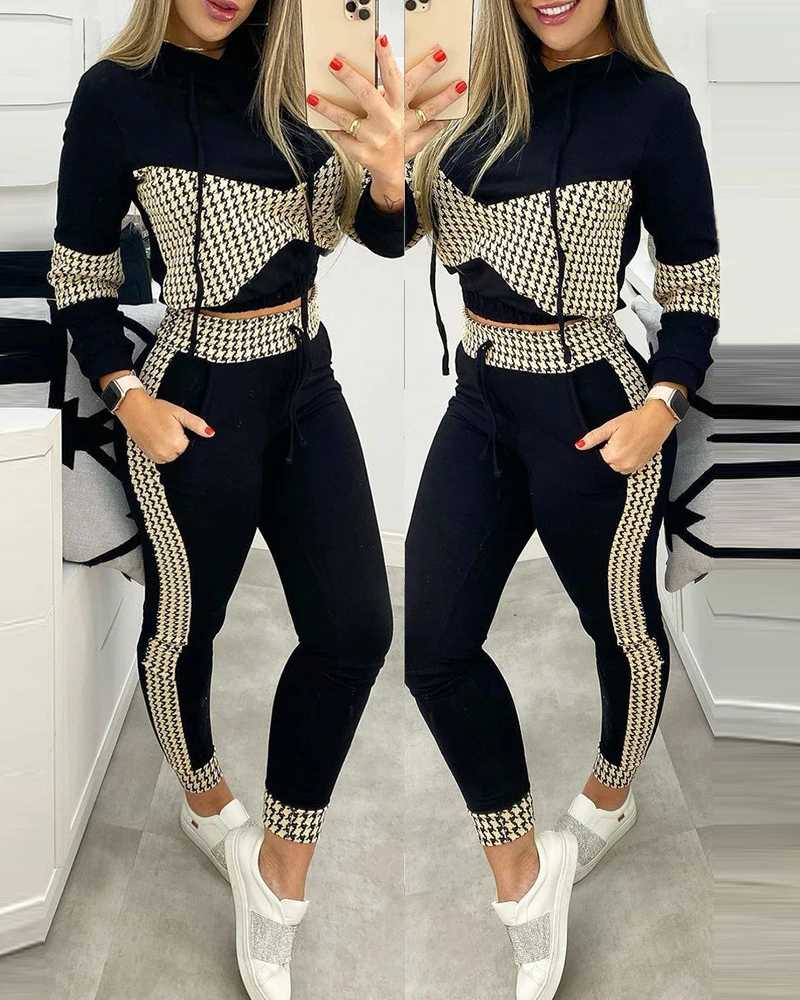 Autumn New High-neck Long-sleeved Pocket Trousers Suit Casual Two-piece Set Women
Autumn New High-neck Long-sleeved Pocket Trousers Suit Casual Two-piece Set Women
