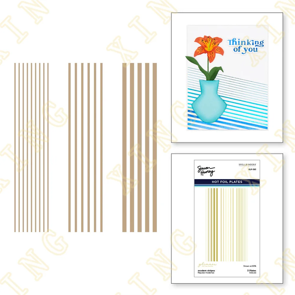 Modern Stripes Glimmer Solid Hot Foil Plate Scrapbook Diary Decoration Stencil Embossing Template DIY Greeting Card Handmade
Modern Stripes Glimmer Solid Hot Foil Plate Scrapbook Diary Decoration Stencil Embossing Template DIY Greeting Card Handmade