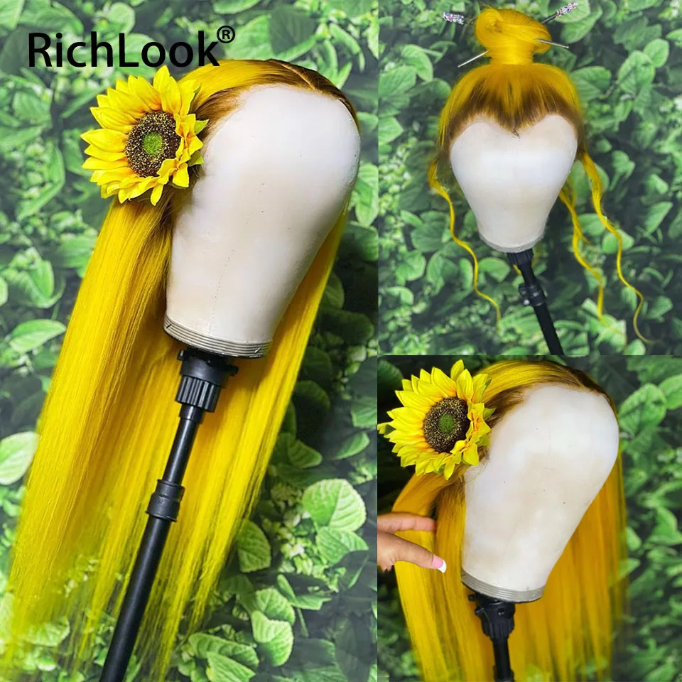 13x4 Ombre Lemon Yellow Straight Lace Front Wig Human Hair Glueless Colored Human Hair Wigs 180% HD Transparent Lace Frontal Wig
13x4 Ombre Lemon Yellow Straight Lace Front Wig Human Hair Glueless Colored Human Hair Wigs 180% HD Transparent Lace Frontal Wig