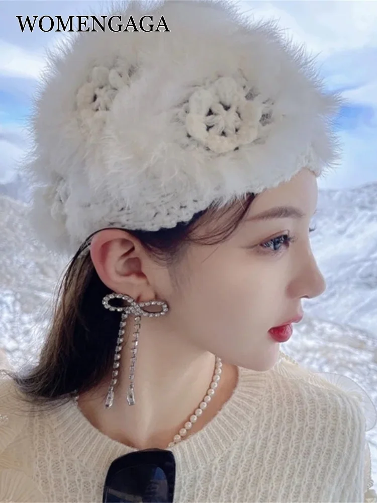 Wool Knitted Warm Autumn Winter Hats Lady Casual Fedora Female Sweet Lace Sweet Spicy Fur Hat Children Flowers Korean 6OUH
Wool Knitted Warm Autumn Winter Hats Lady Casual Fedora Female Sweet Lace Sweet Spicy Fur Hat Children Flowers Korean 6OUH