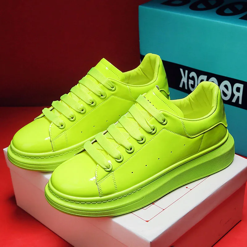 2022 Spring Men Leather Casual Shoes for Youth Spring New Trend Flat Skateboard Platform Shoes Lace-up Green Chunky Sneakers
2022 Spring Men Leather Casual Shoes for Youth Spring New Trend Flat Skateboard Platform Shoes Lace-up Green Chunky Sneakers