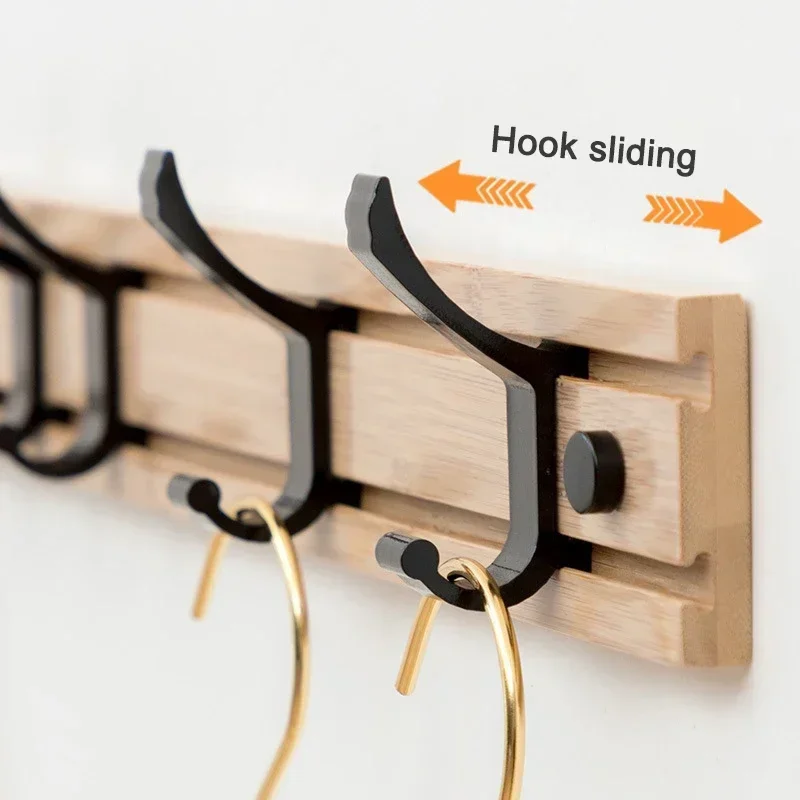 Wall With Hooks Space Coat Moveable Bedroom Rack Simple Bamboo Aluminum Wall-mounted Rack Hook Hanger Rack Hooks Wall-mounted
Wall With Hooks Space Coat Moveable Bedroom Rack Simple Bamboo Aluminum Wall-mounted Rack Hook Hanger Rack Hooks Wall-mounted
