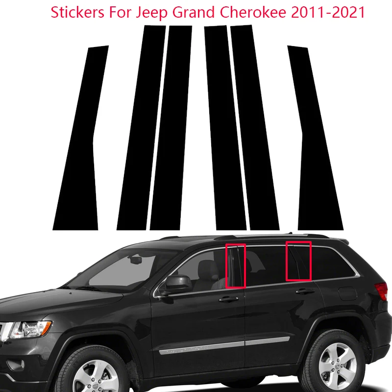 6 шт. автомобильные столбы, дверные и оконные наклейки для Jeep Grand Cherokee 2011-2021, хромированные аксессуары для стайлинга
6 шт. автомобильные столбы, дверные и оконные наклейки для Jeep Grand Cherokee 2011-2021, хромированные аксессуары для стайлинга