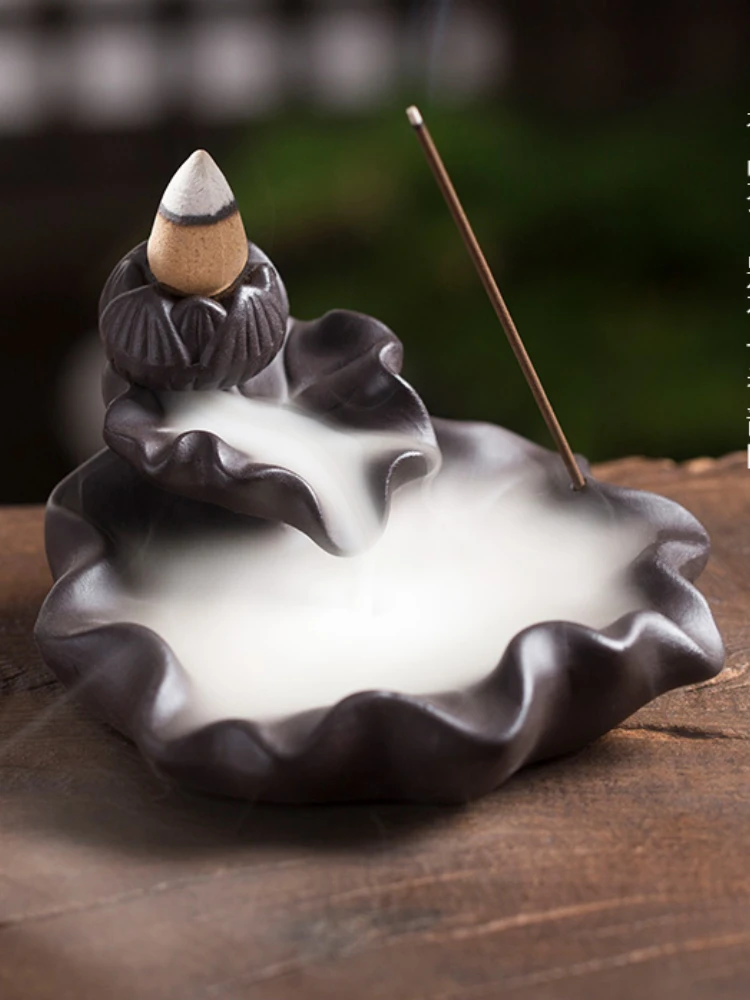 Chinese Backflow Incense Burner Ceramic Indoor Smoke Fountain Handmade Incense Burner Sandalwood Incensario Home Decoration 60
Chinese Backflow Incense Burner Ceramic Indoor Smoke Fountain Handmade Incense Burner Sandalwood Incensario Home Decoration 60