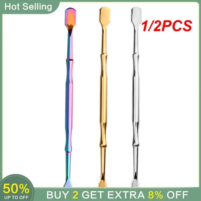 1/2 шт., отталкиватель кутикулы, из нержавеющей стали 
1/2 шт., отталкиватель кутикулы, из нержавеющей стали