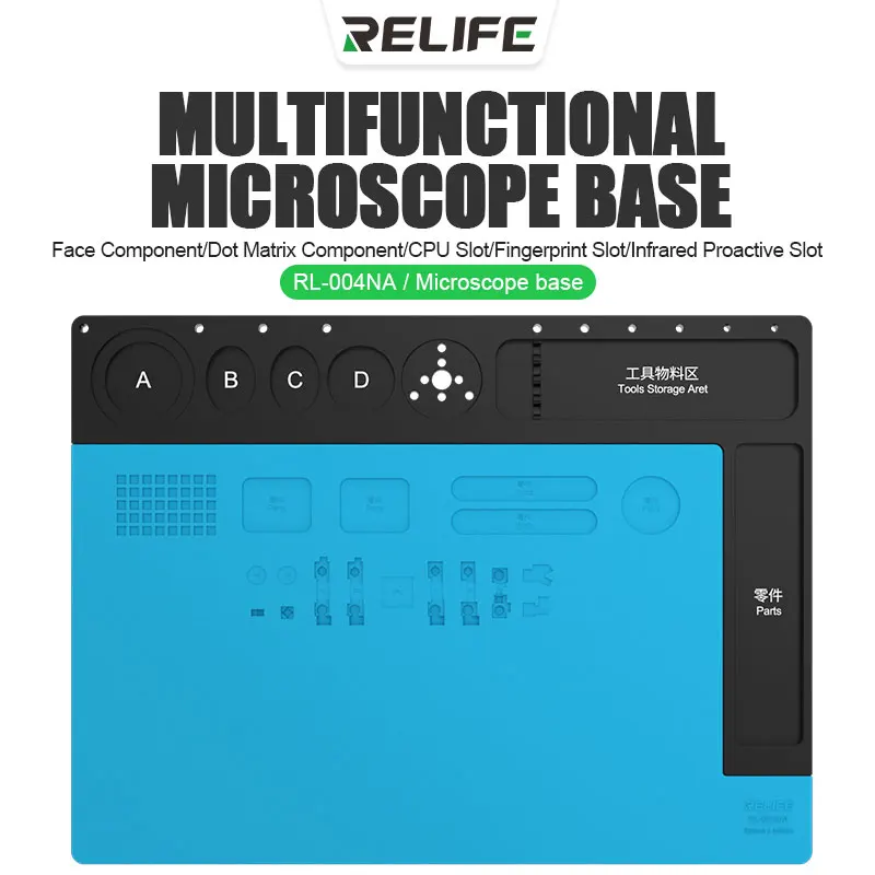 RELIFE RL-004NA Microscope Base Big Repair Pad Insulation High Temperature Silicone Pad Welding Table Pad BGA Soldering Station
RELIFE RL-004NA Microscope Base Big Repair Pad Insulation High Temperature Silicone Pad Welding Table Pad BGA Soldering Station