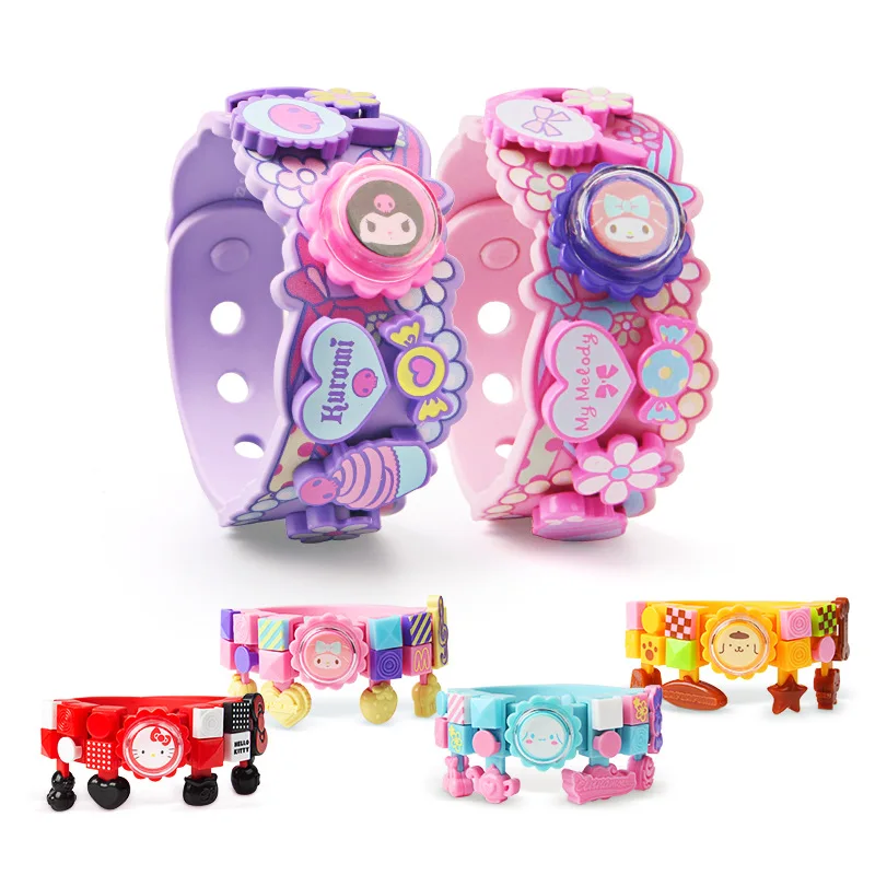 Sanrio Hello Kittys Building Block Bracelet Kawaii Kuromi My Melody Cute Student Children Assemble Creative Decoration Toy Girls
Sanrio Hello Kittys Building Block Bracelet Kawaii Kuromi My Melody Cute Student Children Assemble Creative Decoration Toy Girls
