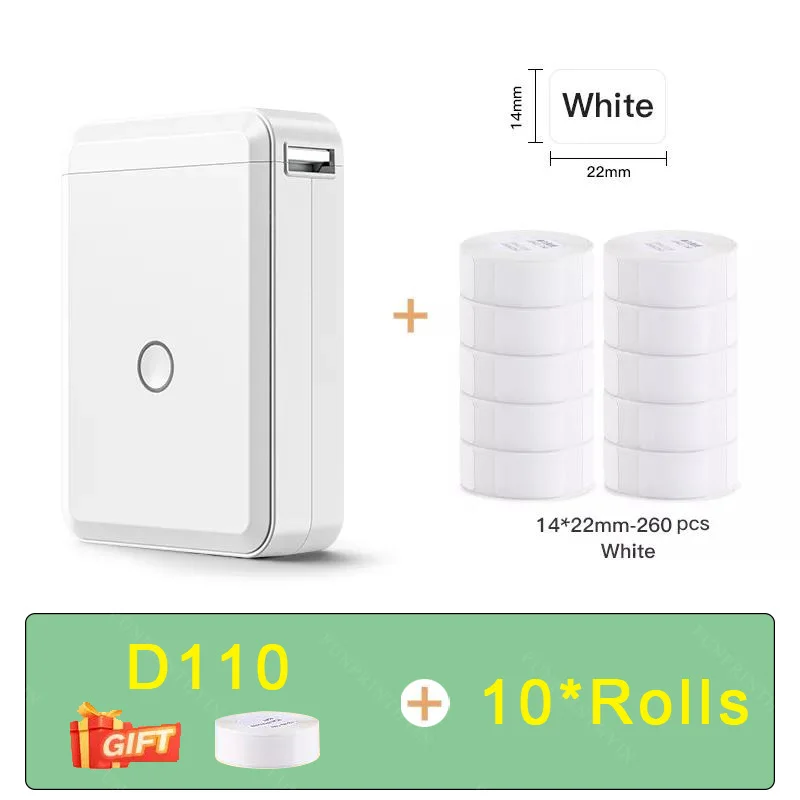 D110 Label Printer Label Maker Wireless Label Printer Tape Included Multiple Templates Available for Phone Office Home Genuine
D110 Label Printer Label Maker Wireless Label Printer Tape Included Multiple Templates Available for Phone Office Home Genuine