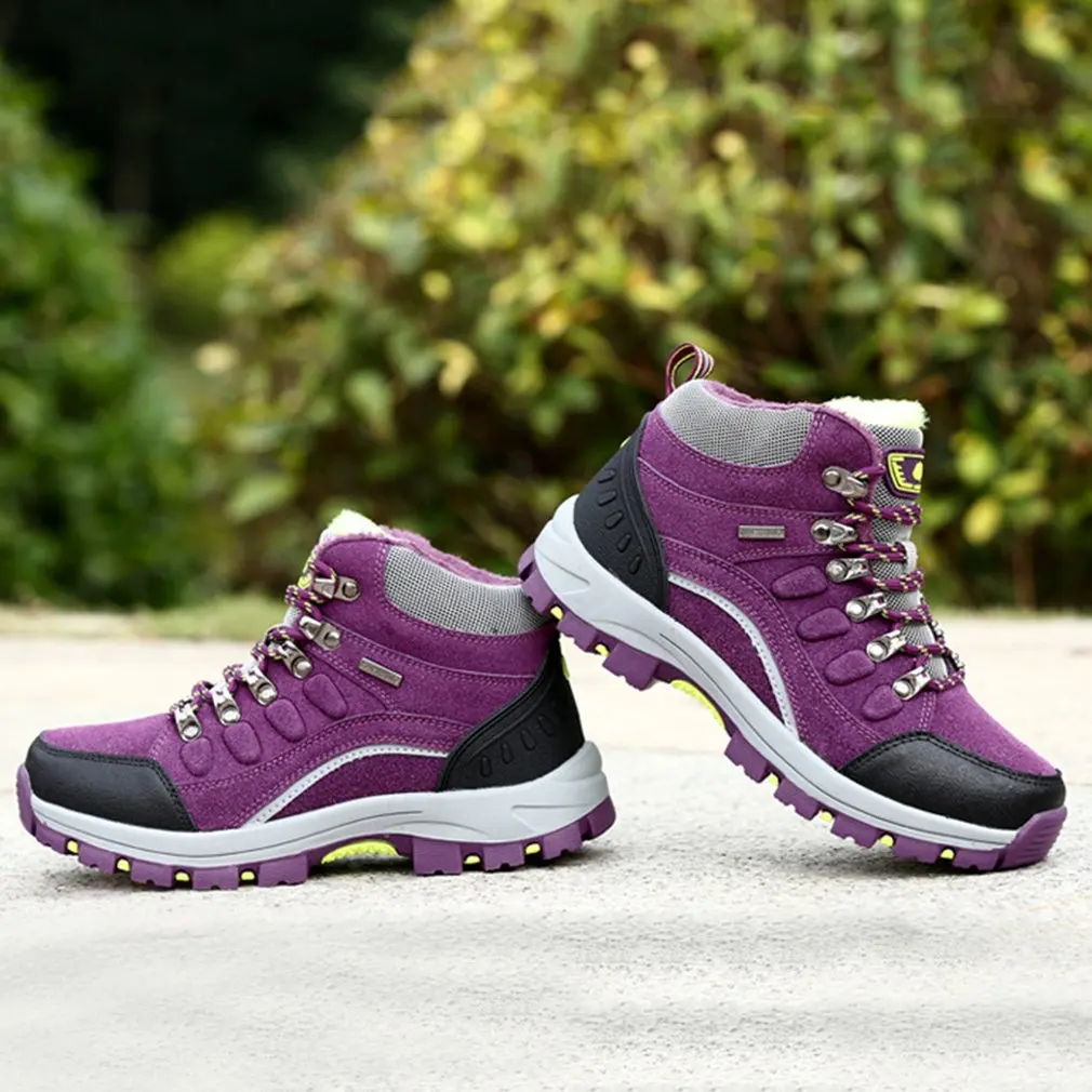 Winter Outdoor Plus-Down Warm Climbing Shoes Lace-up Women Hiking Boots Casual Sports Anti-slip Breathable Shoes
Winter Outdoor Plus-Down Warm Climbing Shoes Lace-up Women Hiking Boots Casual Sports Anti-slip Breathable Shoes