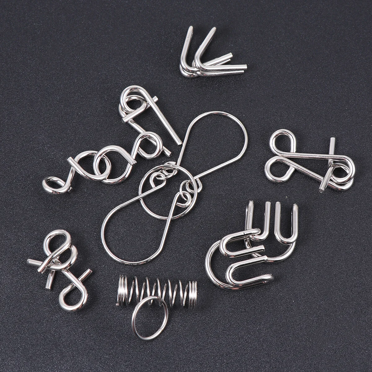 Intelligence Unzipping Metal Wire Puzzles Trick Toy Metal Mind Game Toys for Kids (A English Type)
Intelligence Unzipping Metal Wire Puzzles Trick Toy Metal Mind Game Toys for Kids (A English Type)