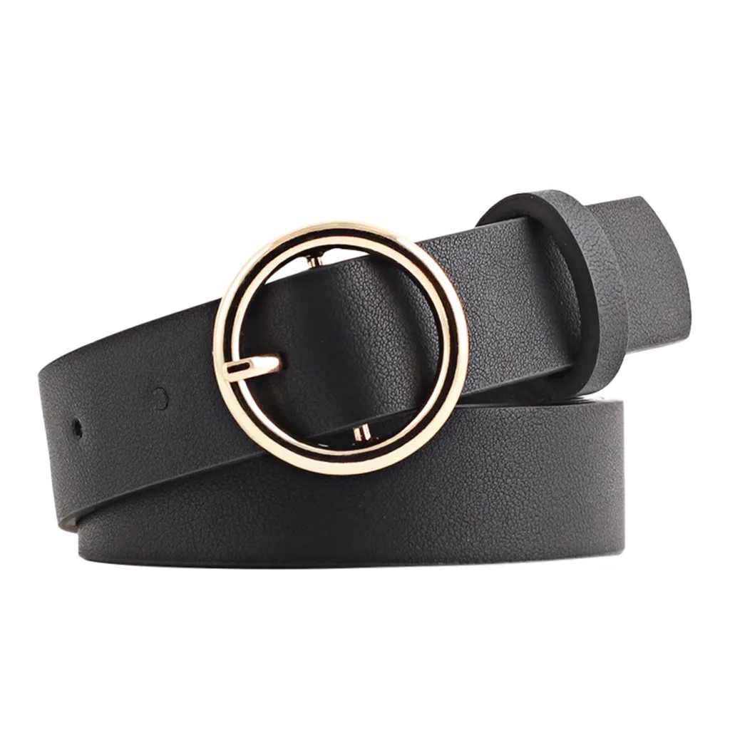Metal Round Buckle Faux Leather Belt Women's Personality Belt Casual Round Buckle Belt New Arrival Free Shipping Dropshipping
Metal Round Buckle Faux Leather Belt Women's Personality Belt Casual Round Buckle Belt New Arrival Free Shipping Dropshipping
