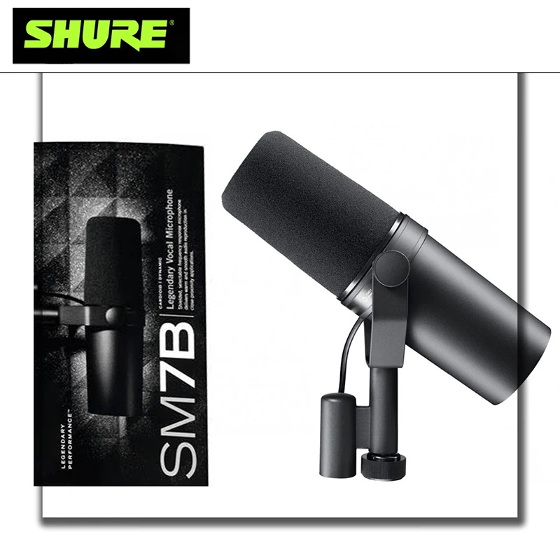 SHURE SM7B Studio Cardioid Dynamic Microphone Professional Recording Dubbing Radio Voice Narration Microphone Wired Microphone 
SHURE SM7B Studio Cardioid Dynamic Microphone Professional Recording Dubbing Radio Voice Narration Microphone Wired Microphone