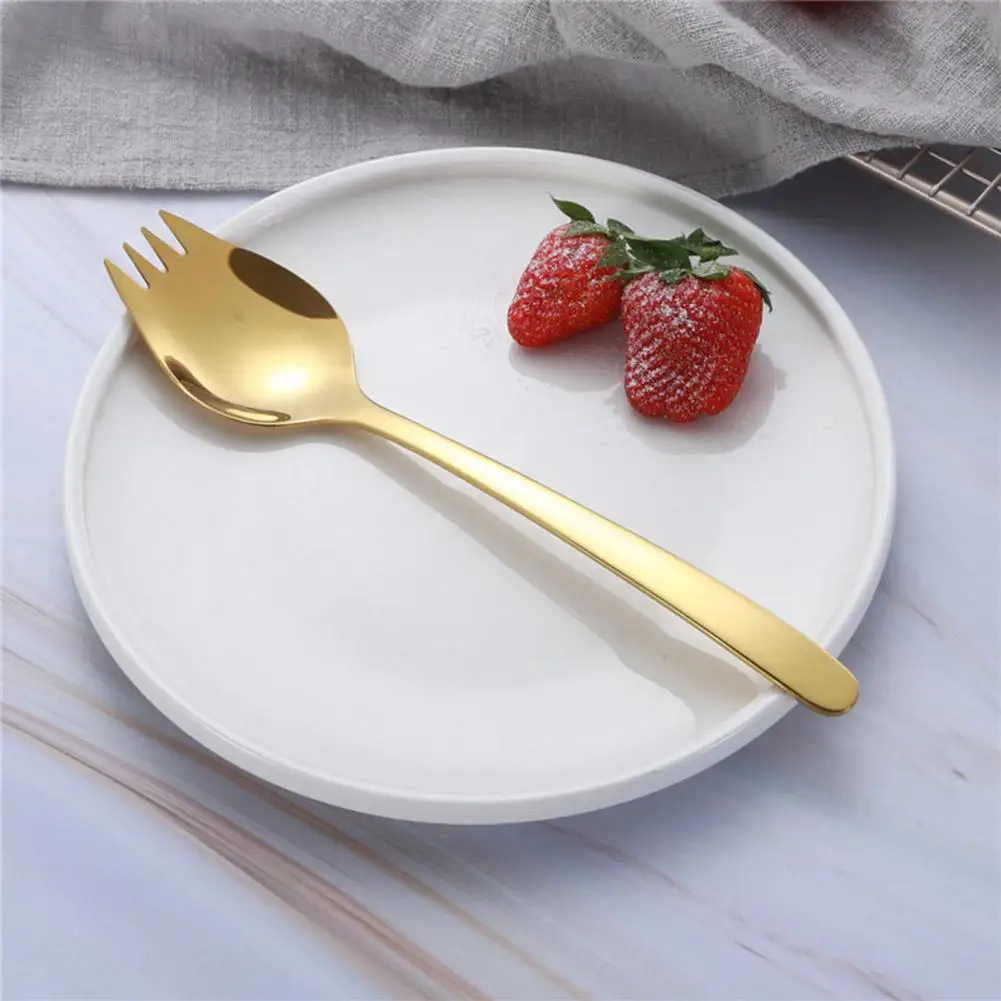 Stainless Steel Useful Wear-resistant No Rough Edges Salad Spork Anti-rust Salad Spoon Fashion Appearance for Kitchen
Stainless Steel Useful Wear-resistant No Rough Edges Salad Spork Anti-rust Salad Spoon Fashion Appearance for Kitchen