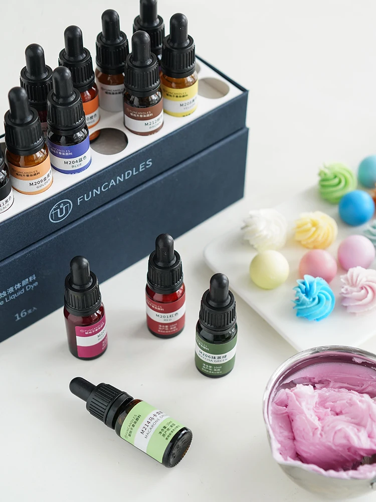 Colorant Bougie 10ml Liquid For Scented Candle Coloring Diy Pigmento Para Velas No Fade Non-Penetrating Colorant Cire De Bougie
Colorant Bougie 10ml Liquid For Scented Candle Coloring Diy Pigmento Para Velas No Fade Non-Penetrating Colorant Cire De Bougie