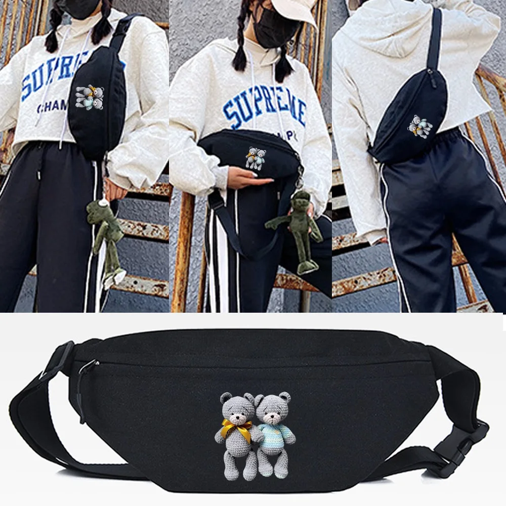 Waist Bag Fashion Chest Pack Outdoor Sports Crossbody Bag Grey Bear Printing Casual Travel Unisex Bum Belt Bag Sundries Shopping 
Waist Bag Fashion Chest Pack Outdoor Sports Crossbody Bag Grey Bear Printing Casual Travel Unisex Bum Belt Bag Sundries Shopping