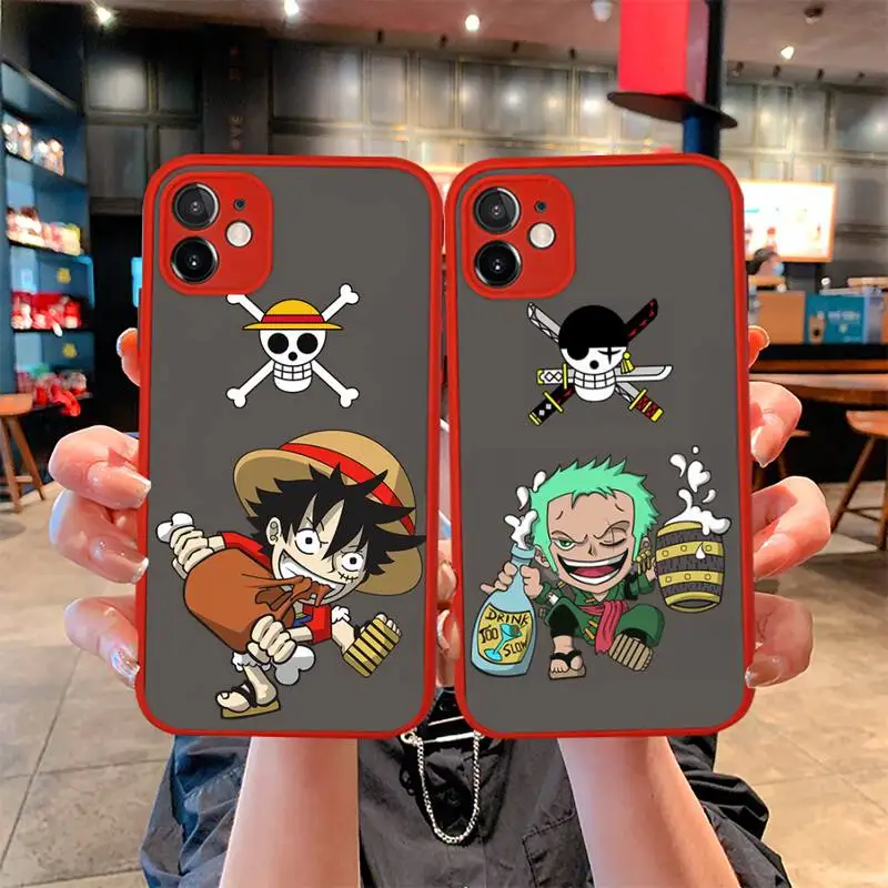 Luffy Zoro Tony One Piece Phone Case For iphone 13 12 11 Pro Mini Max XS X 8 7 Plus SE 2020 XR Matte Transparent Light red Cover
Luffy Zoro Tony One Piece Phone Case For iphone 13 12 11 Pro Mini Max XS X 8 7 Plus SE 2020 XR Matte Transparent Light red Cover