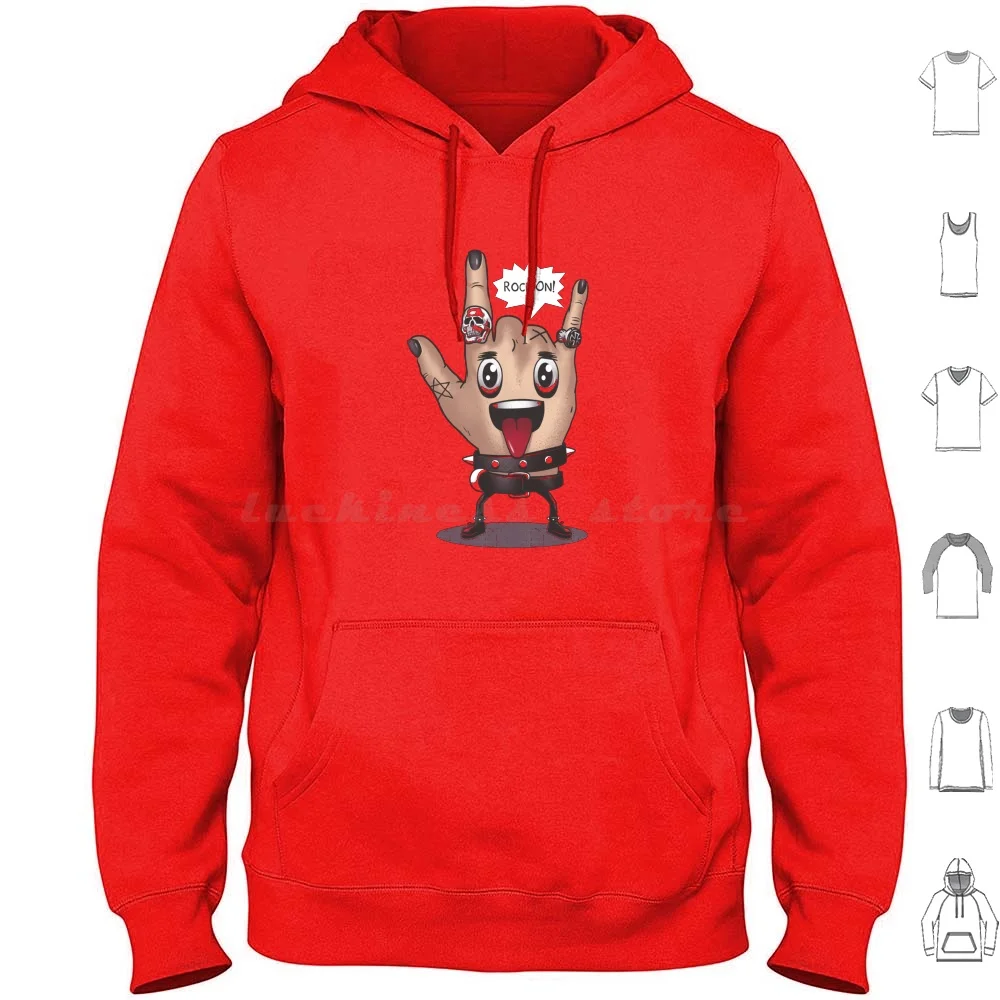 Rock On! Hoodie cotton Long Sleeve Star Hand Sign And Roll Funny Cool Cute
Rock On! Hoodie cotton Long Sleeve Star Hand Sign And Roll Funny Cool Cute